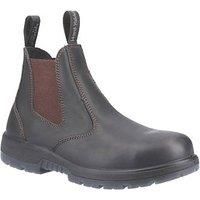 Hard Yakka Outback S3 Safety Dealer Boots Brown Size 9 (794KE)