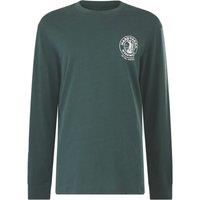 Hard Yakka Heritage Icon Mens Casual Cotton Graphic Long Sleeve T-Shirt Green
