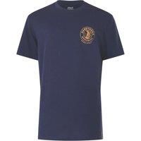 Hard Yakka Heritage Icon Mens Casual Cotton Graphic Long Sleeve T-Shirt Navy
