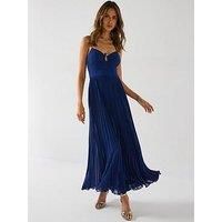 Forever New Loreto Pleated Maxi Dress - Blue