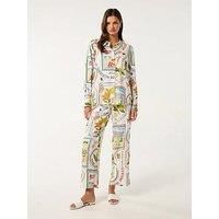 Forever New Lydia Oversized Linen Shirt - Multi