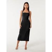 Forever New Veronica Halter Bodycon Midi - Black