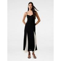 Forever New Dahlia Petite Contrast Godet Midaxi Dress - Multi