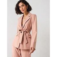 Forever New Iris Belted Blazer - Pink