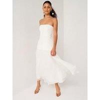 Forever New Alexis Hook And Eye Sheer Midi - Cream