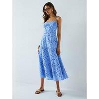 Forever New Molly Embroidered Midi - Blue