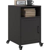 Berkfield Home Bedside Cabinets 2 pcs Black 36x39x59 cm Steel | Size: 36 x 39 x 59 cm