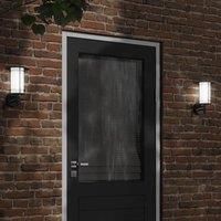 Berkfield Home Outdoor Wall Light Black Stainless Steel