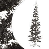Berkfield Home Slim Christmas Tree Black 240 cm