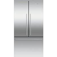 Fisher & Paykel Fridge Freezer French Door 900mm  Designer Handle  Stainless Steel