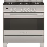 Fisher & Paykel Contemporary 90cm Single Oven Dual Fuel Range Cooker  Stainless Steel