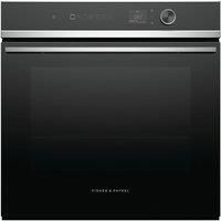 Fisher & Paykel Series 7 Contemporary OB60SD16PLX1 Wifi Connected Built In Electric Single Oven and Pyrolytic Cleaning - Black / Stainless Steel - A Rated, Black