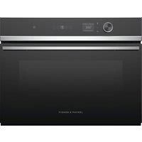 Fisher & Paykel Series 7 Contemporary OM60NDLX1 49 Litre 46cm High, Built In Combination Microwave Oven - Black, Black