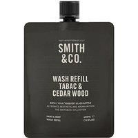 The Aromatherapy Co. - Smith & Co. 400ml Hand & Body Wash Refill - Tabac & Cedarwood | Kakura Plum Oil & Marula Oil Skin Moisturiser - Vegan & Cruelty-Free/Made in New Zealand.
