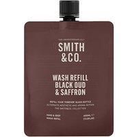 The Aromatherapy Co. - Smith & Co. 400ml Hand & Body Wash Refill - Black Oud & Saffron | Kakura Plum Oil & Marula Oil Skin Moisturiser - Vegan & Cruelty-Free/Made in New Zealand.