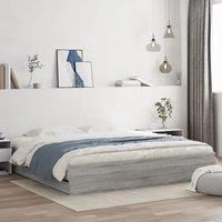 Berkfield Home Bed Frame with Drawers without Mattress Grey Sonoma 160x200 cm