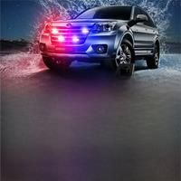 Wireless Remote Control 12V Emergency Strobe Warning Grille Lights Caution Flash Lamp 4 in 1 For Car