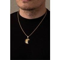 Outrage London Men's Men's 18K Gold Irregular Zeus Pendant Chain | Size: 60 cm