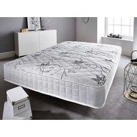 Somnior Sprung Memory Foam Premium Budget Mattress Medium to Medium Soft in White | Size: Small Single