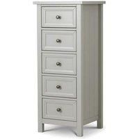 Premier Dove Grey 5 Drawers Tall Chest