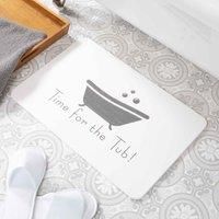 Tub Time White Stone Non Slip Bath Mat