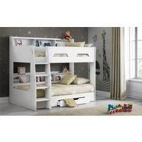 Pure White Book Case Bunk Bed