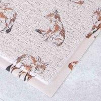 Stone Fox Pattern Doormat (70 x 40cm)
