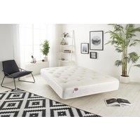 Somnior Sprung Ortho Memory Foam Tufted Mattress in White | Size: Single