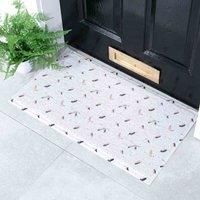 Artsy Doormats White Birds Doormat (70 X 40Cm)