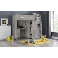 Grey Oak Saver High Sleeper Cabin Bed