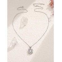 Two Loves In One Necklace+Valentine Box - Silver