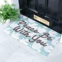 Artsy Doormats Multi Peace Be With You Doormat (70 X 40Cm)