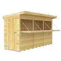 Flat Pack Sheds DIY Sheds 12 x 4 BAR, Brown