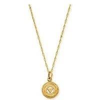 Chlobo Gold Tiny Twisted Rope Chain Third Eye Chakra Necklace
