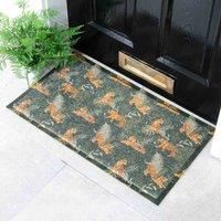 Artsy Doormats Green Tigers Doormat (70 X 40Cm)