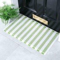Artsy Doormats Green Green Striped Doormat (70 X 40Cm)