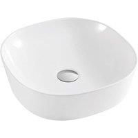 White Premium 400mm Oval Countertop Basin