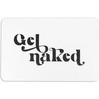 Get Naked White Stone Non Slip Bath Mat
