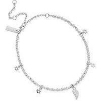 ChloBo Sterling Silver Mini Cute Divinity Within Anklet SANMC23503058