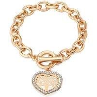 Tree Heart Crystal Bracelet+Valentine - Silver
