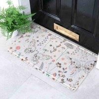 Artsy Doormats Multi Butterfly Floral Doormat 70 X 40Cm