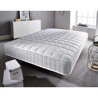 Somnior Alovera Sprung Memory Foam Medium Mattress in White | Size: Small Double