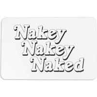 Nakey Nakey White Stone Non Slip Bath Mat