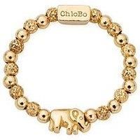 Chlobo Gold Lucky Elephant Ring