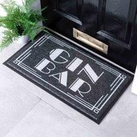 Artsy Doormats Black Gin Bar Doormat (70 X 40Cm)