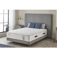 Somnior Temperature Control 28cm Pocket Spring Mattress Medium Feel Wool & Silk in White | Size: Double