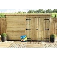 10 x 4 Pressure Treated Pent Garden Shed with Double Doors