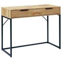 Premier Oak-Effect 2 Drawers Dressing Table/ Desk