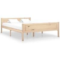 Bed Frame Solid Pinewood 140x200 cm