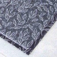Artsy Doormats Navy Navy Leaf Pattern Doormat (70 X 40Cm)